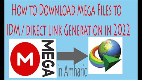 mega to idm|mega file link direct download.
